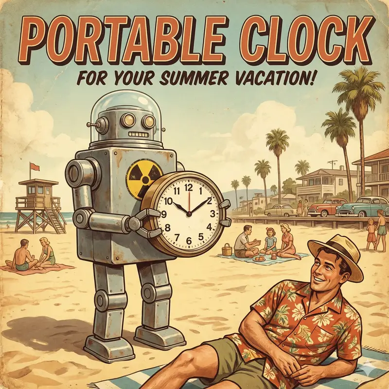 پیش‌نمایش Retro Futurism smart watch prompt
