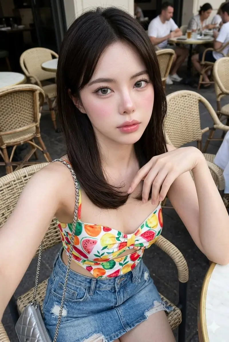 Preview of Korean Glass-Skin Cafe Portrait