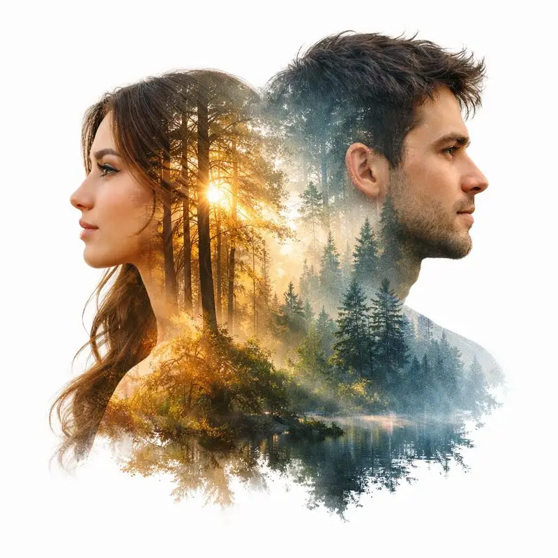 Preview of پرترهٔ سینمایی دوبل اکسپوژر از تضاد و پیوند
