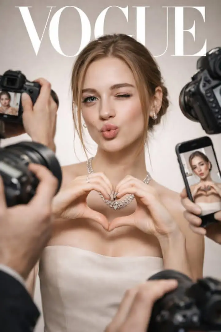 Preview of Vogue Cover Paparazzi Portrait