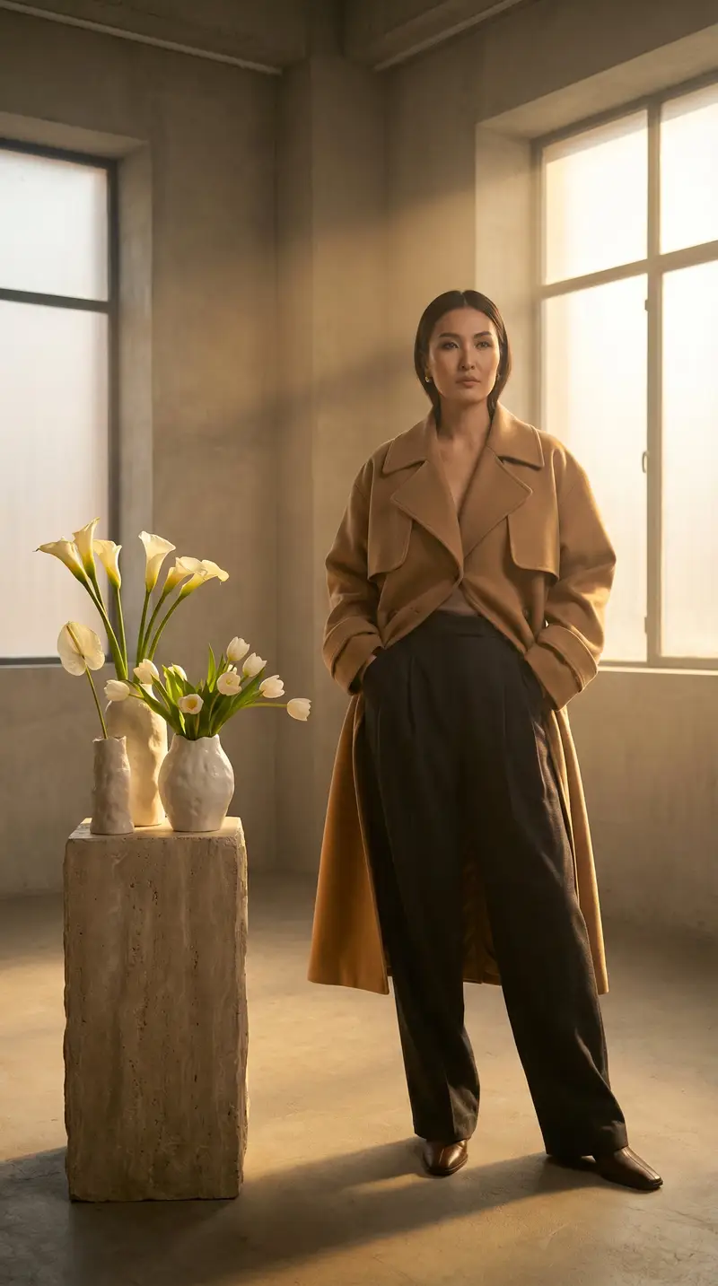 Preview of High-Fashion Kazakh Model Editorial Prompt