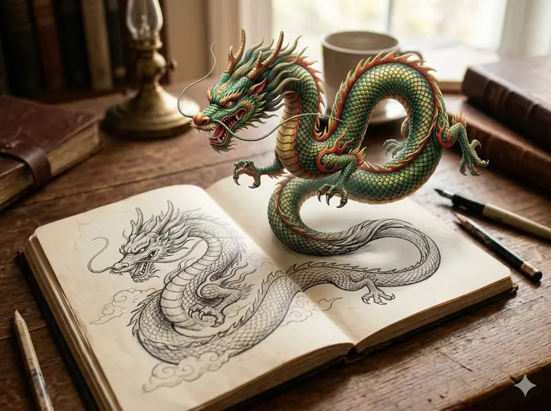 Preview of Nano Banana 2 Eastern Dragon Prompt