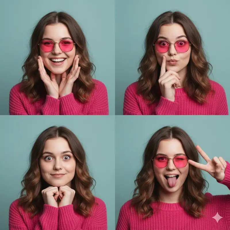 Preview of Hot Pink Photo Collage Prompt for Nano Banana Pro