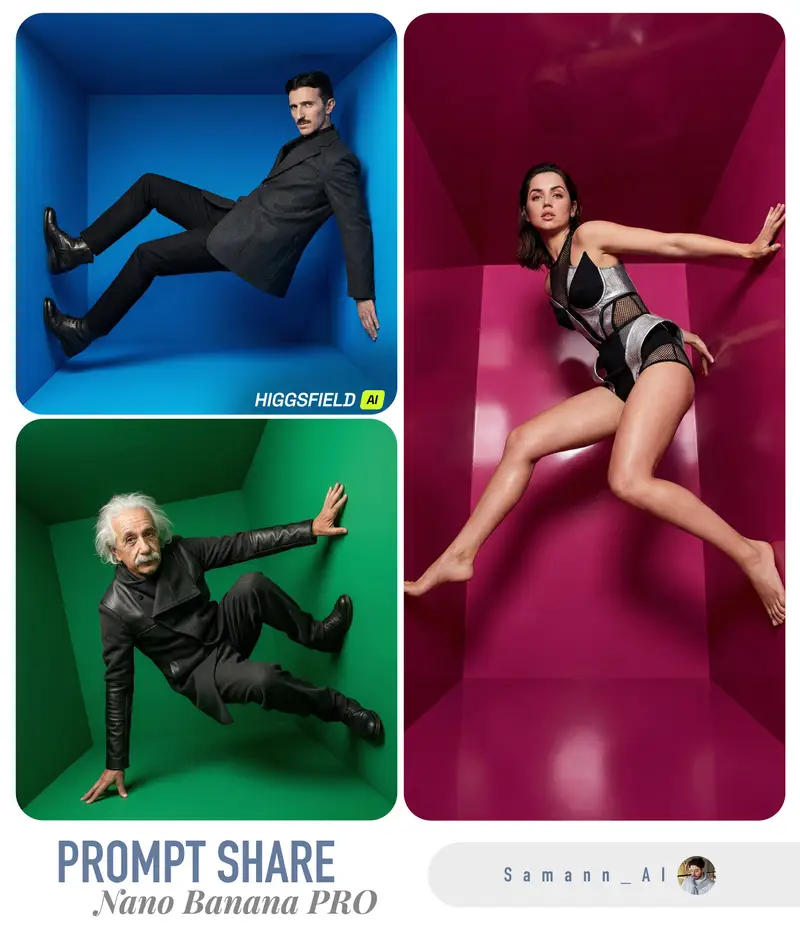 Preview of High-Fashion Editorial in Anti-Gravity Color Box