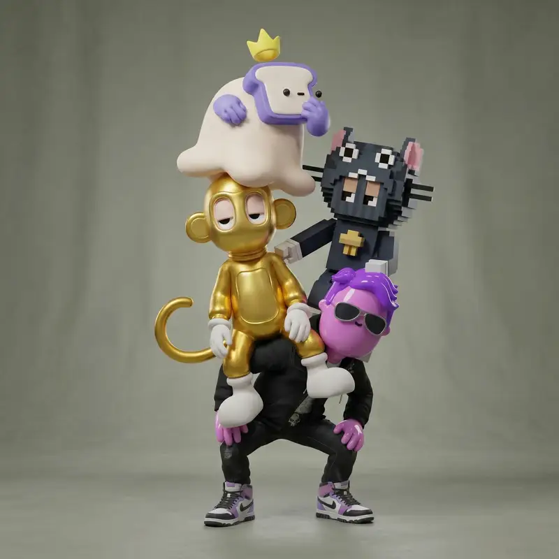 Preview of Awkward Stacked NFT Family Portrait