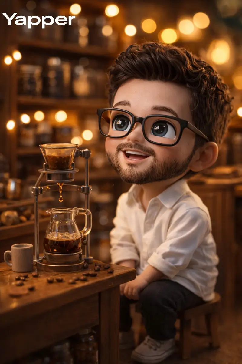 پیش‌نمایش Miniature Diorama Scene in a Vintage Café