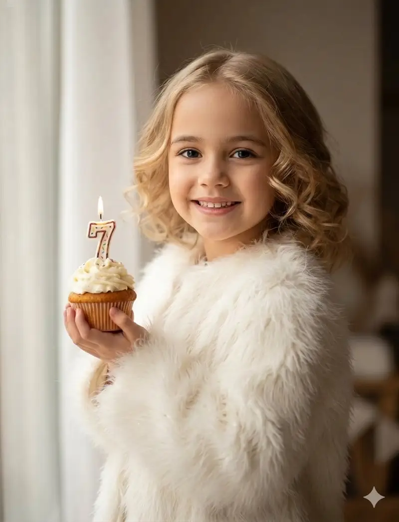 Preview of Cozy Children's Birthday Portrait