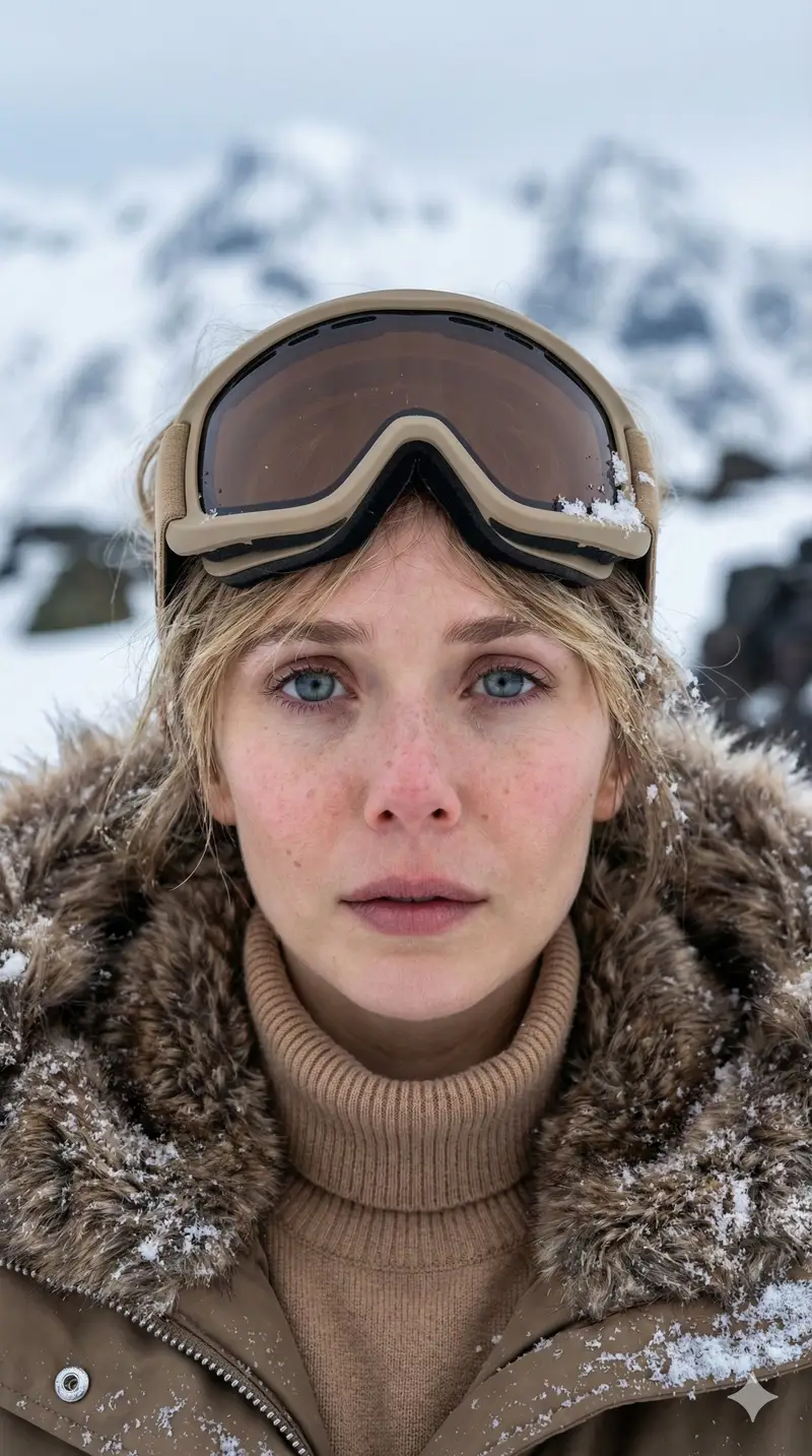 Preview of Vertical Cinematic Arctic Portrait (Tan/Brown Palette)