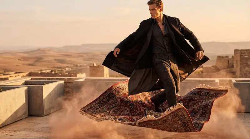 Preview of High-Fashion Magic Carpet Editorial Shot