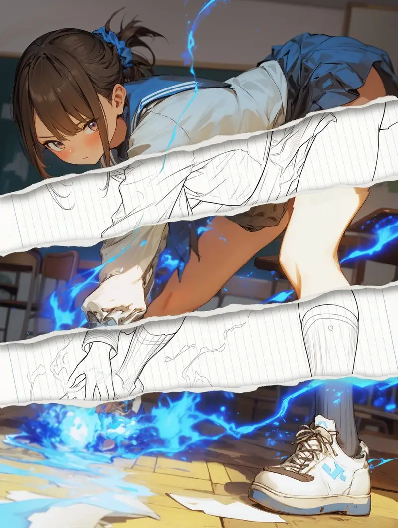 Preview of Style Change Prompt for Damaged Areas: Lost Love Girls