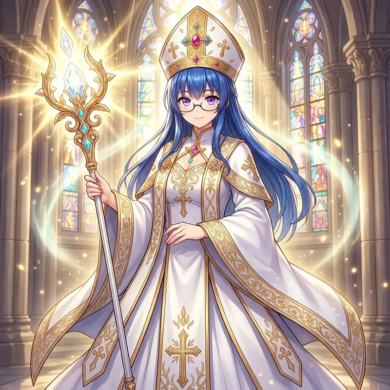 Preview of Bishop Transformation with Healing Light and Glasses