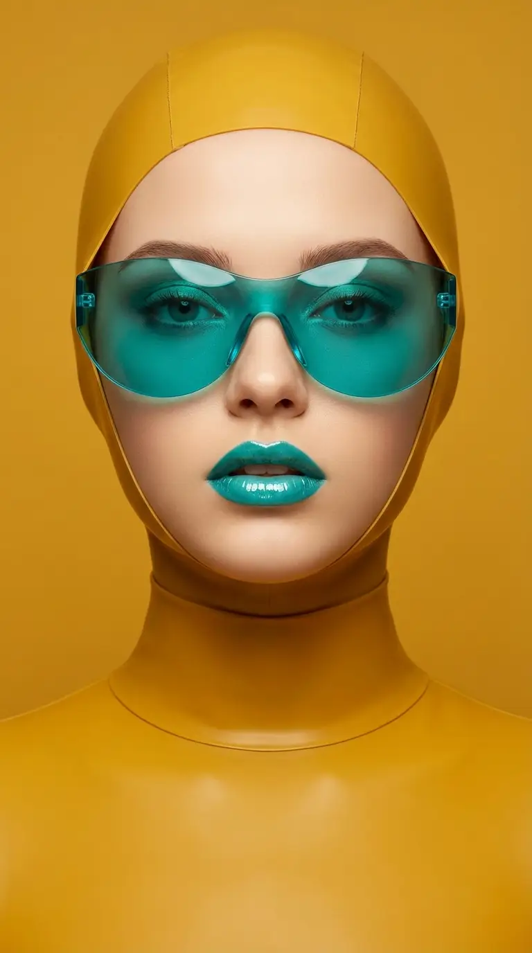 Preview of Retro-Futuristic Monochromatic Fashion Editorial