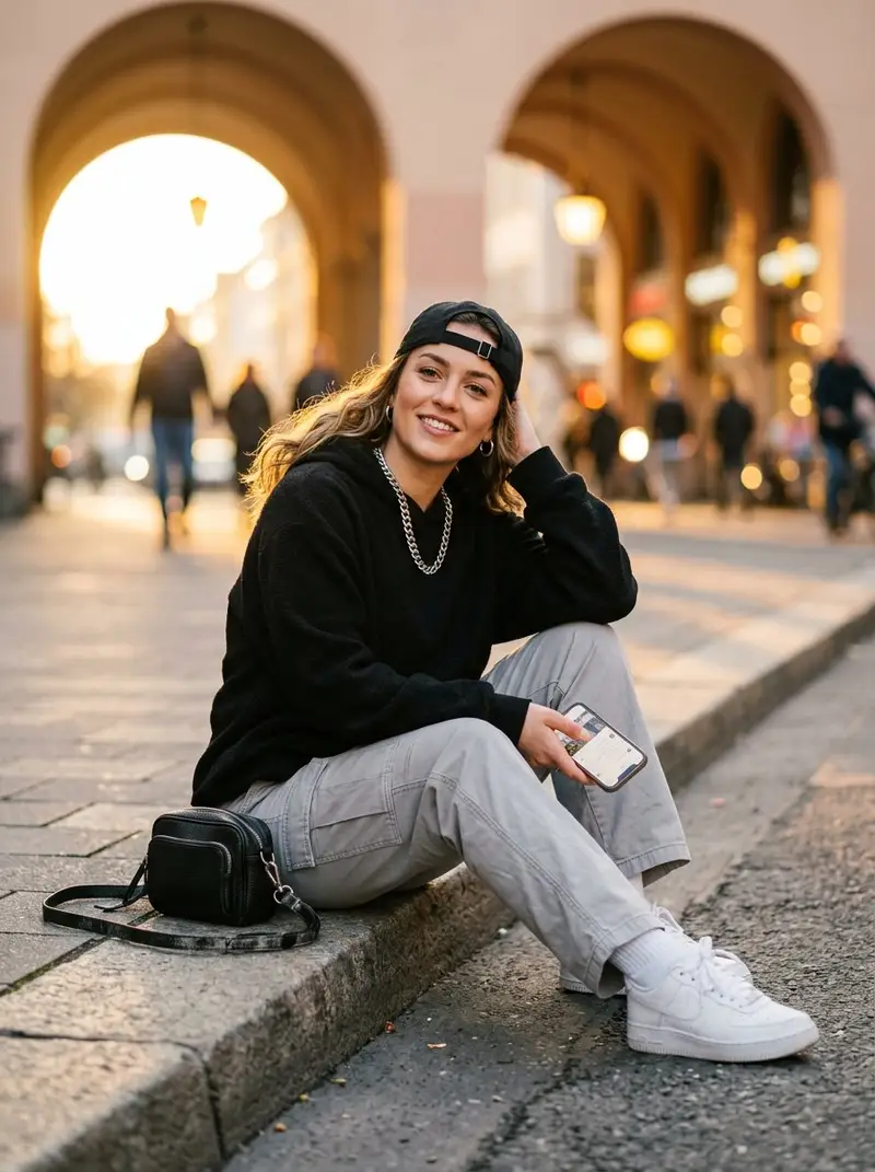Preview of Bright Morning Street Fashion Portrait