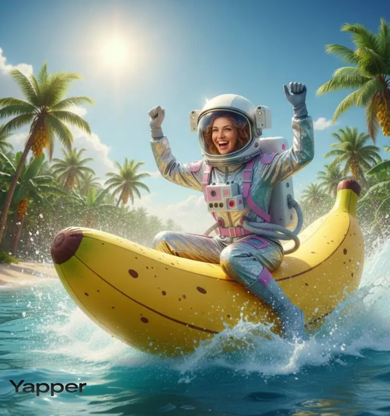 Preview of Dynamic Video Prompt: Banana Float Rocket