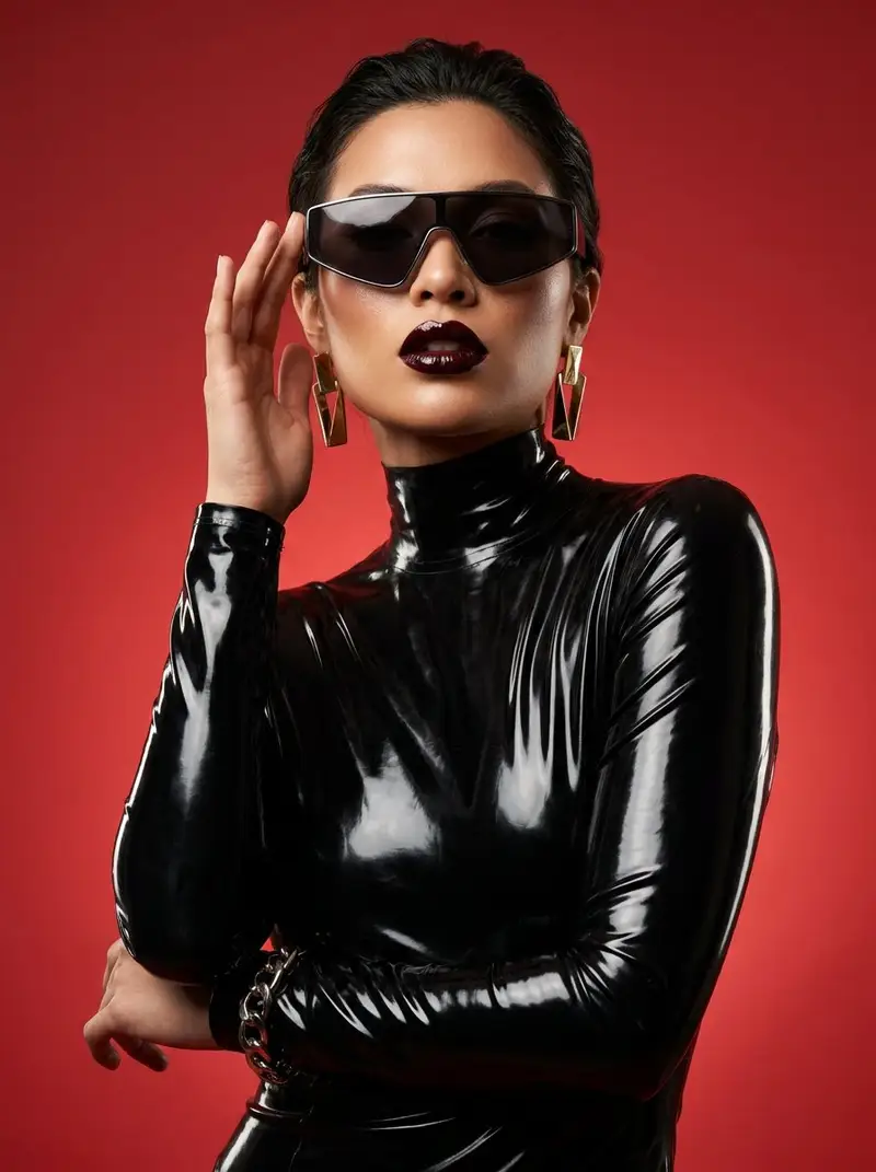 Preview of Futuristic Latex Fashion Editorial