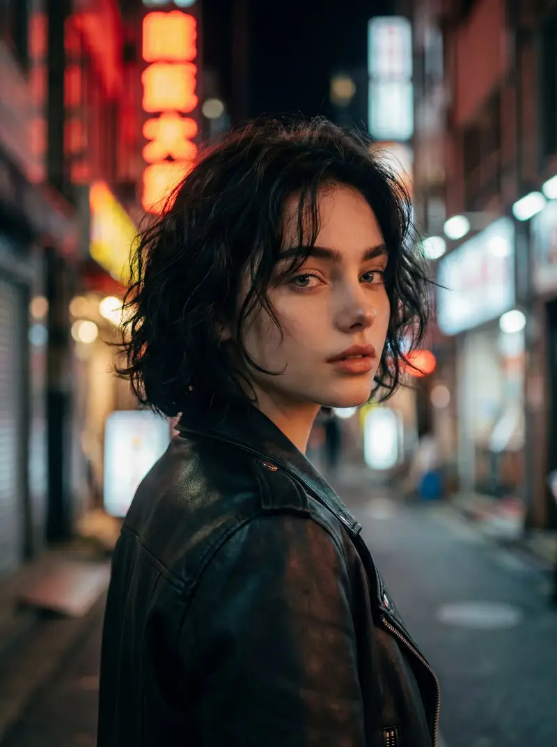 پیش‌نمایش Cinematic Night Street Portrait