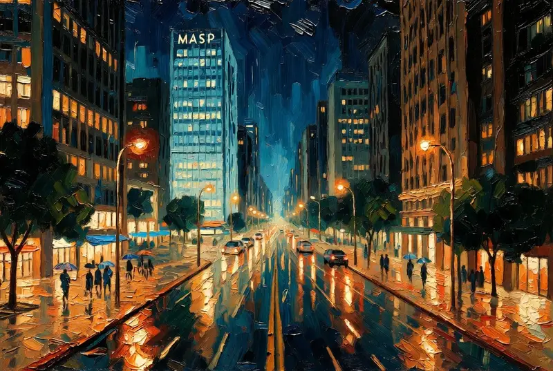 Preview of São Paulo Avenida Paulista Painting Prompt (JSON reference)