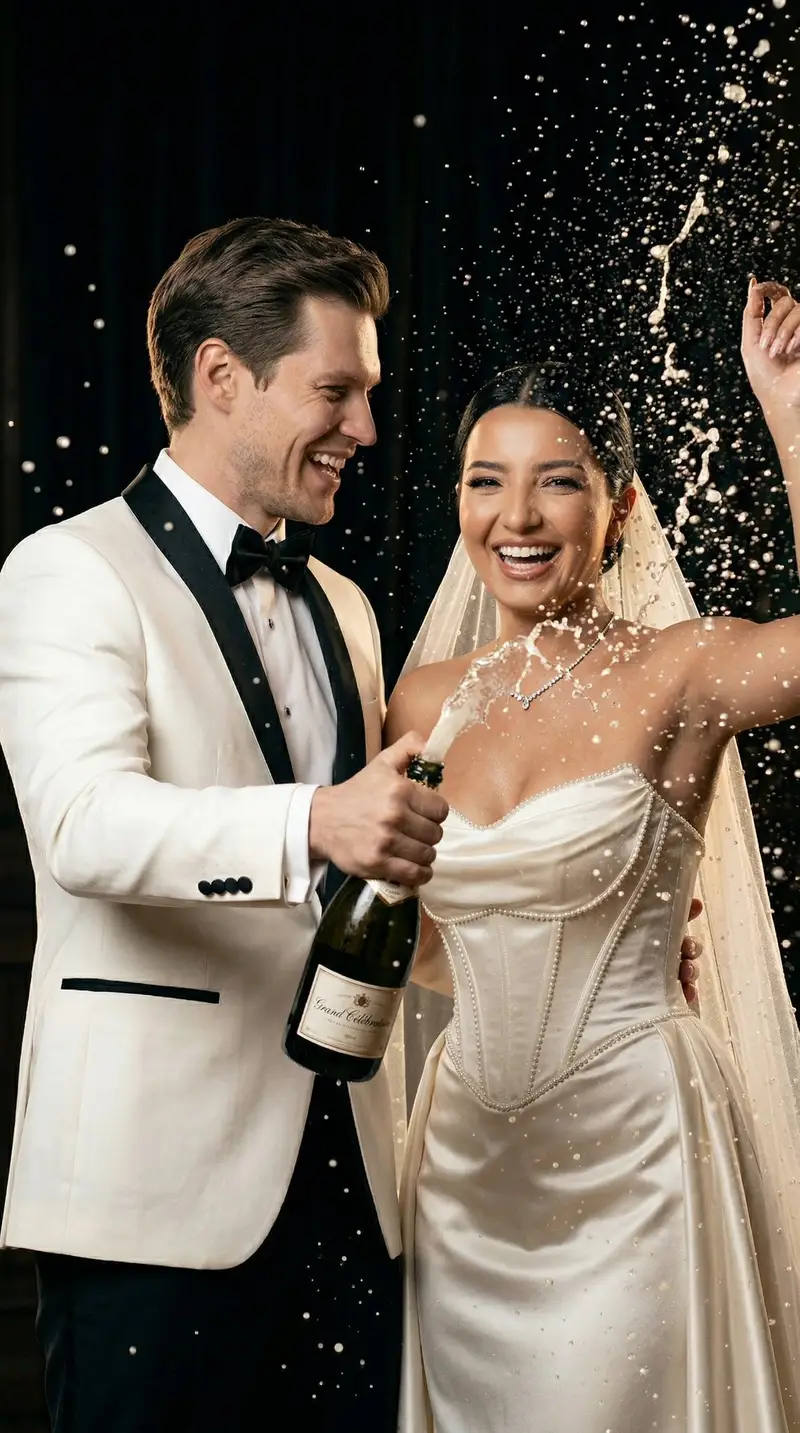 Preview of Luxury Champagne Wedding Campaign Image-to-Image Prompt for Nano Banana 2