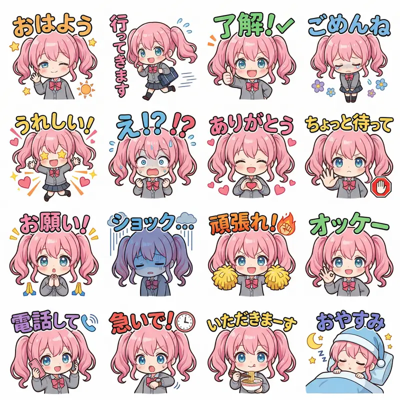 Preview of Creating LINE Stickers with Nano Banana 2
