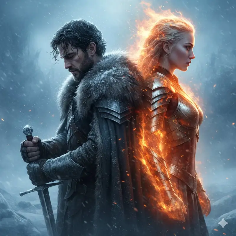 Preview of Epic Fantasy Warriors: Fire and Ice Cinematic Poster