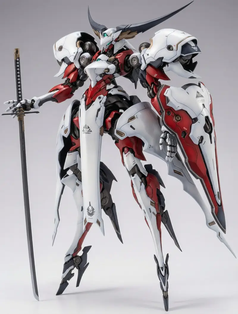 Preview of Full Armor Mecha Girl Figure Concept for Nano Banana Pro