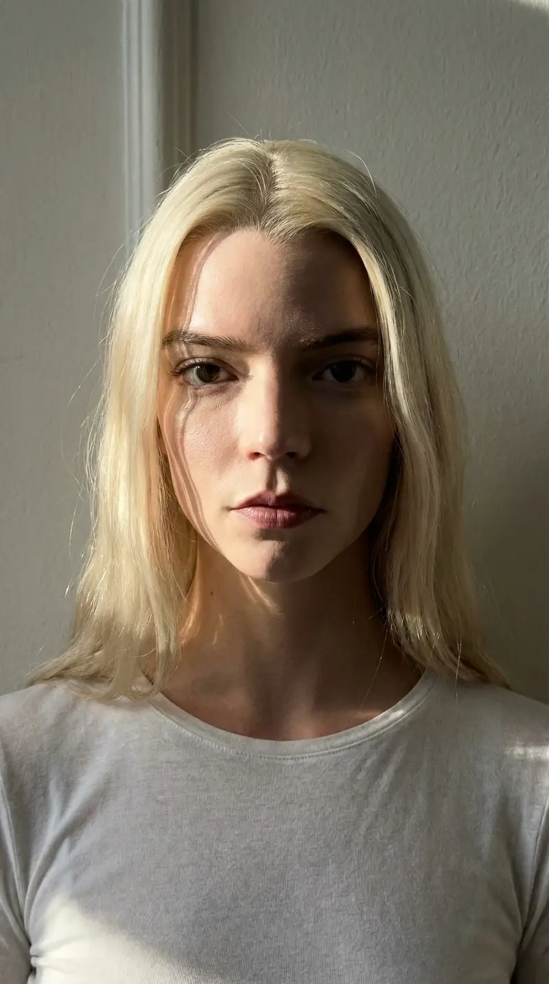 Preview of Anya Taylor Joy Inspired iPhone Editorial Close-up