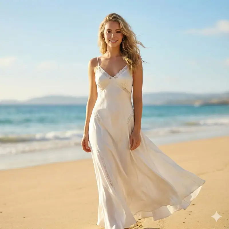 پیش‌نمایش Editorial Beach Photoshoot Prompt