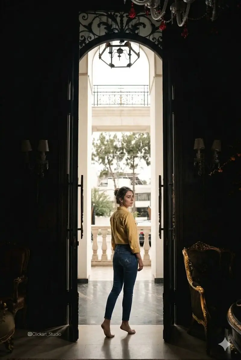 Preview of Grand Doorway Chiaroscuro Portrait