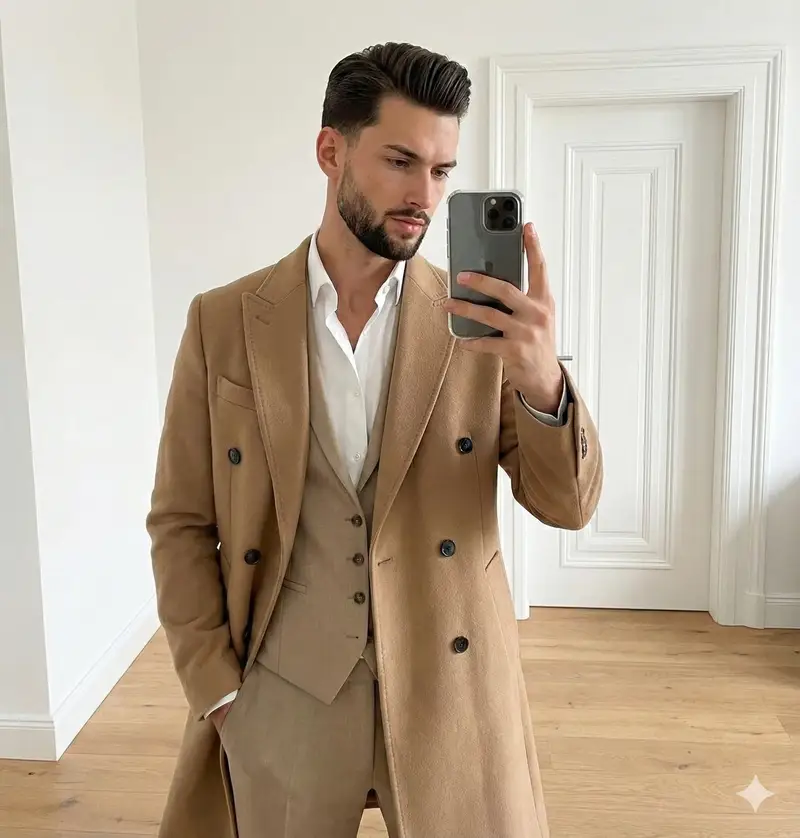 Preview of JSON Prompt for Neutral Fashion Mirror Selfie