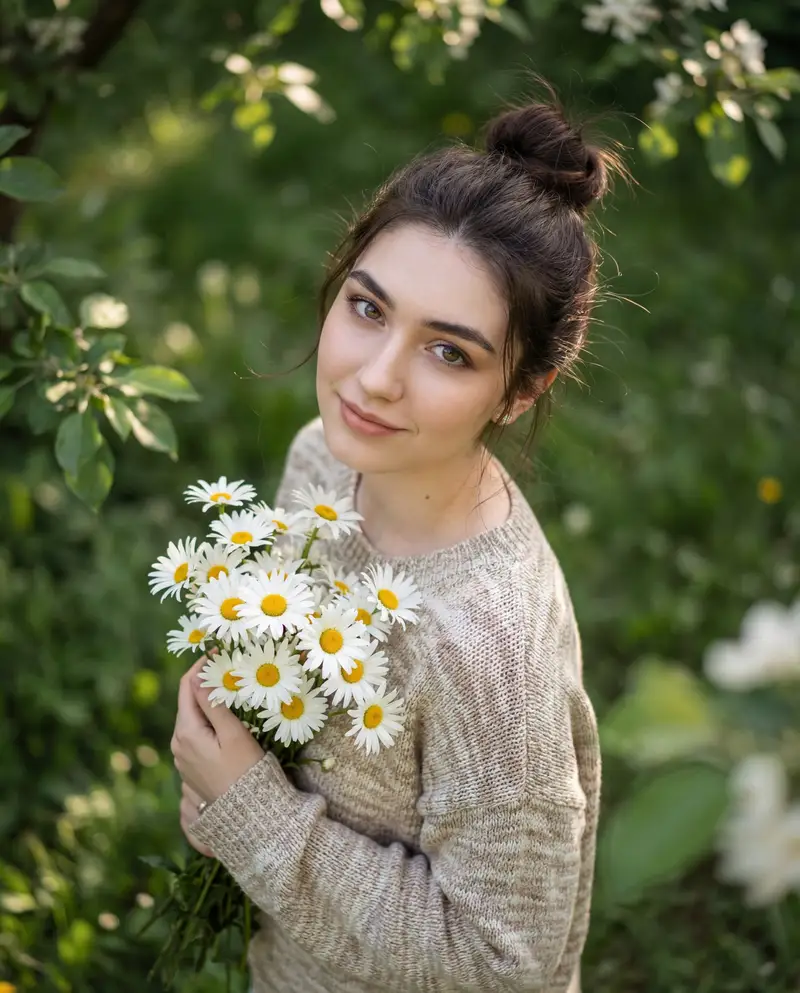 Preview of Luxury Editorial Candid Photo in a Garden