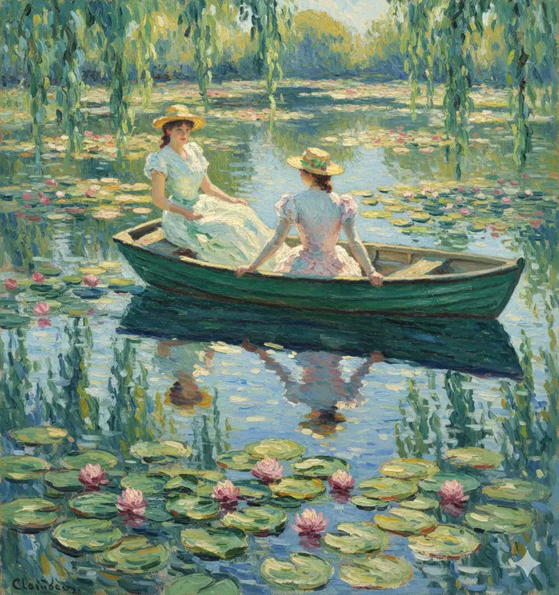 Preview of Monet Style Boat Ride Image Generation