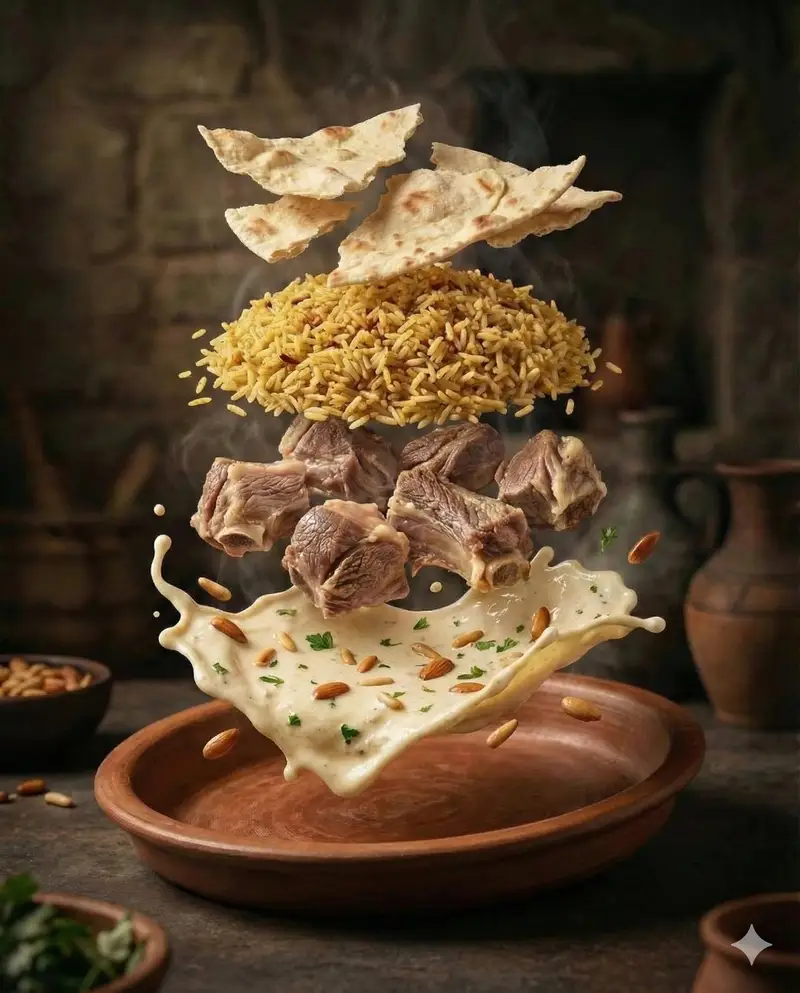 پیش‌نمایش Cinematic Food Photography of Deconstructed Middle Eastern Cuisine