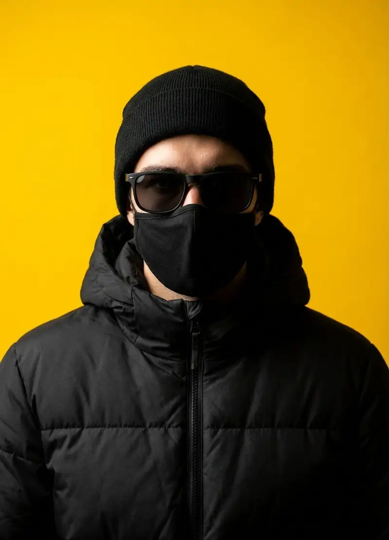 Preview of Minimalist Studio Portrait with High Contrast