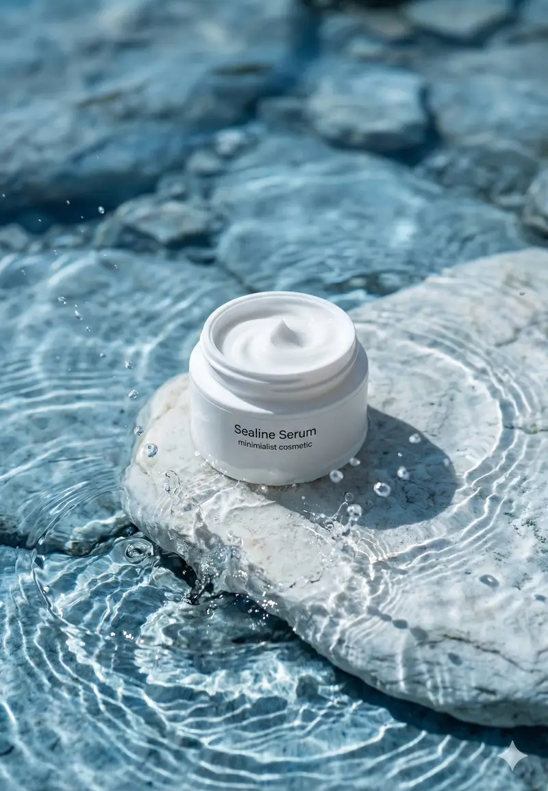 پیش‌نمایش Luxury Skincare Product Macro Shot in Water