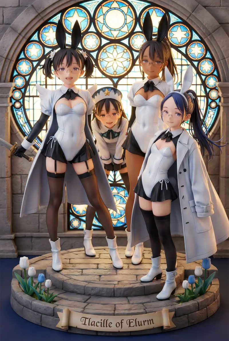 Preview of White Fairy Party Figurine Generation