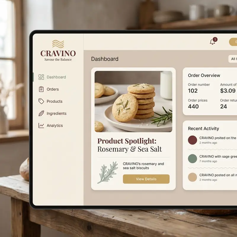 Preview of Atmospheric Product Interface Visual Prompt for SaaS UI