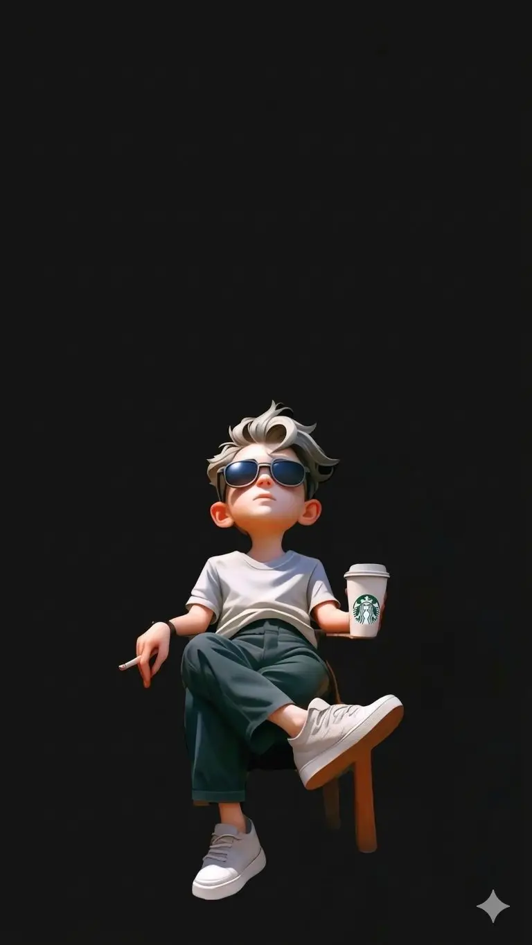 Preview of Pixar Style Cool Boy Illustration