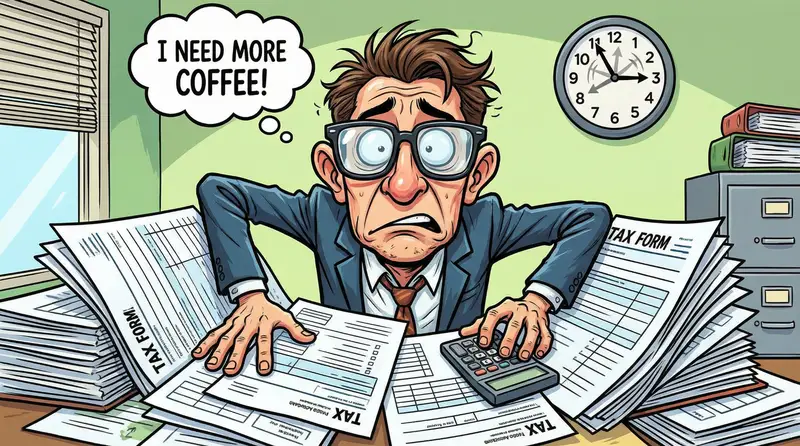 Preview of Humorous Caricature of a Professional