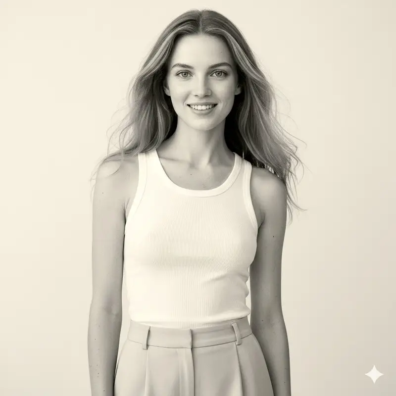 Preview of Realistic Black-and-White Studio Portrait Prompt
