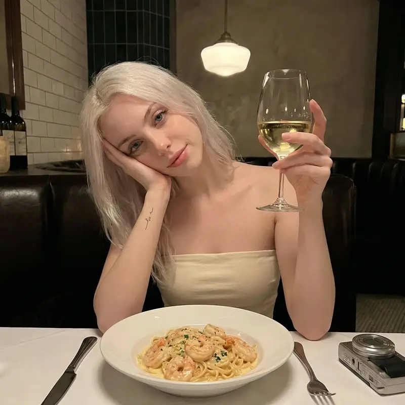 پیش‌نمایش Ultra Photorealistic Dinner Selfie Prompt