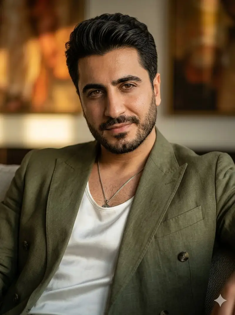 Preview of High-end editorial portrait of a mature man