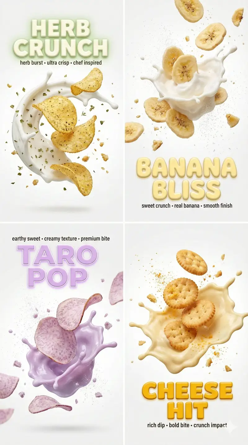پیش‌نمایش Macro Food Photography with 3D Text Overlays
