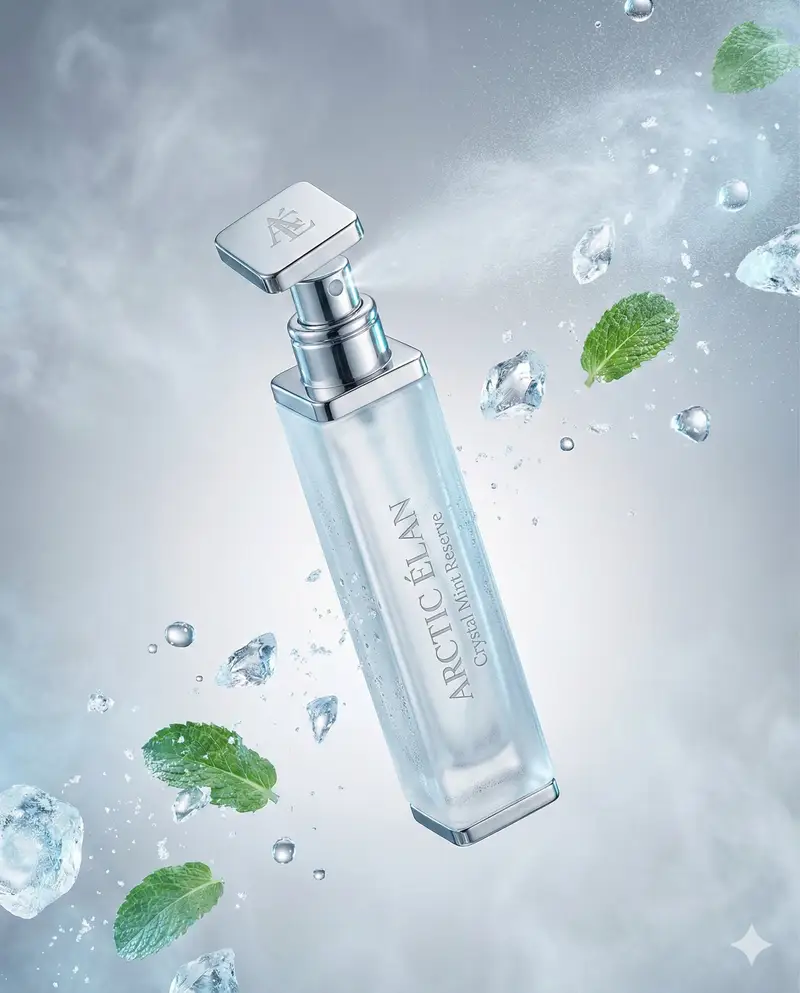Preview of Luxury Mouth Freshener Ad Prompt (ARCTIC ÉLAN)