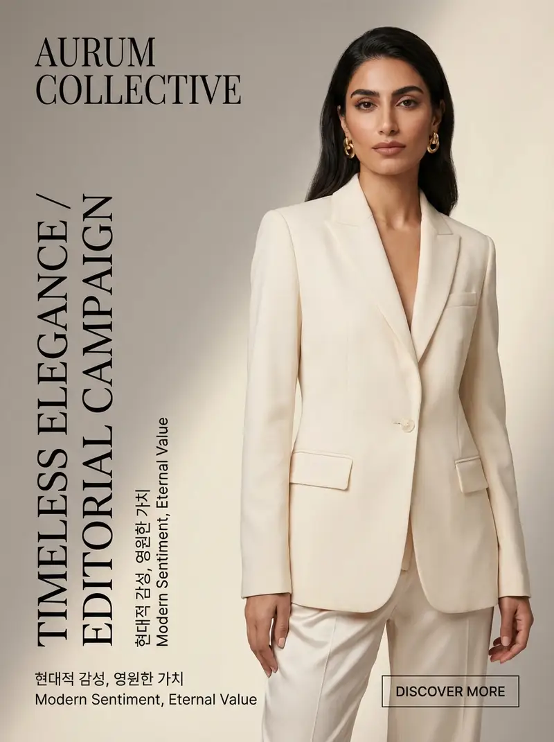 پیش‌نمایش Quiet Luxury Editorial Fashion Template