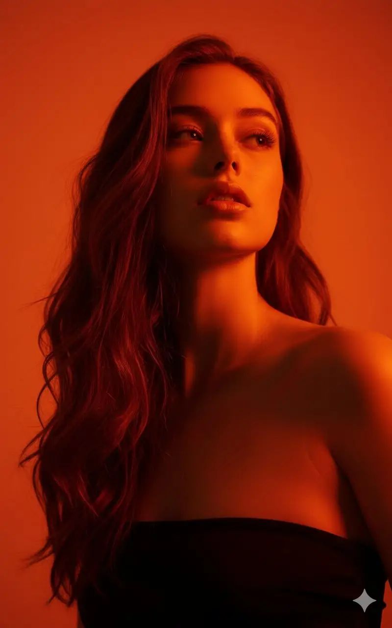 Preview of Editorial Portrait with Identity Lock and Dramatic Lighting