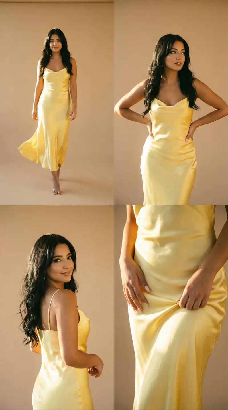 Preview of Golden Hour Fashion Editorial Collage (4 Panels)