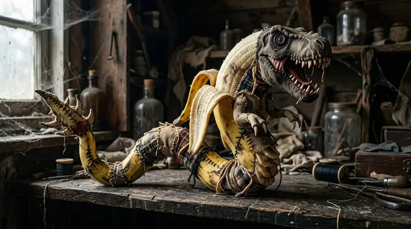 Preview of Rag Doll Banana T-Rex Monster