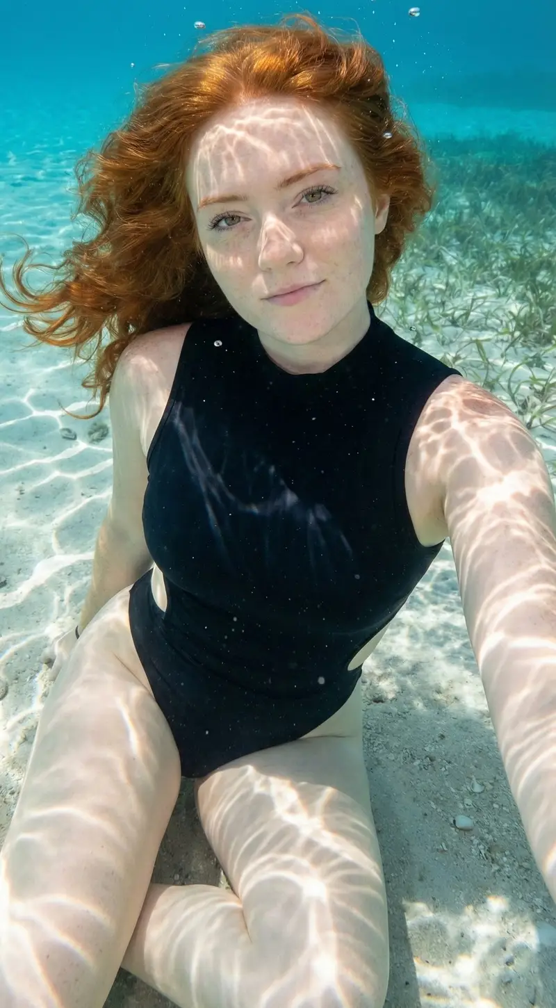 Preview of Underwater Portrait on the Seafloor