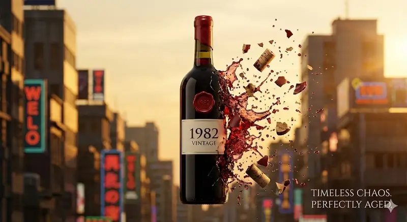 پیش‌نمایش Advertising Visual Prompt: Wine Bottle Product Shot