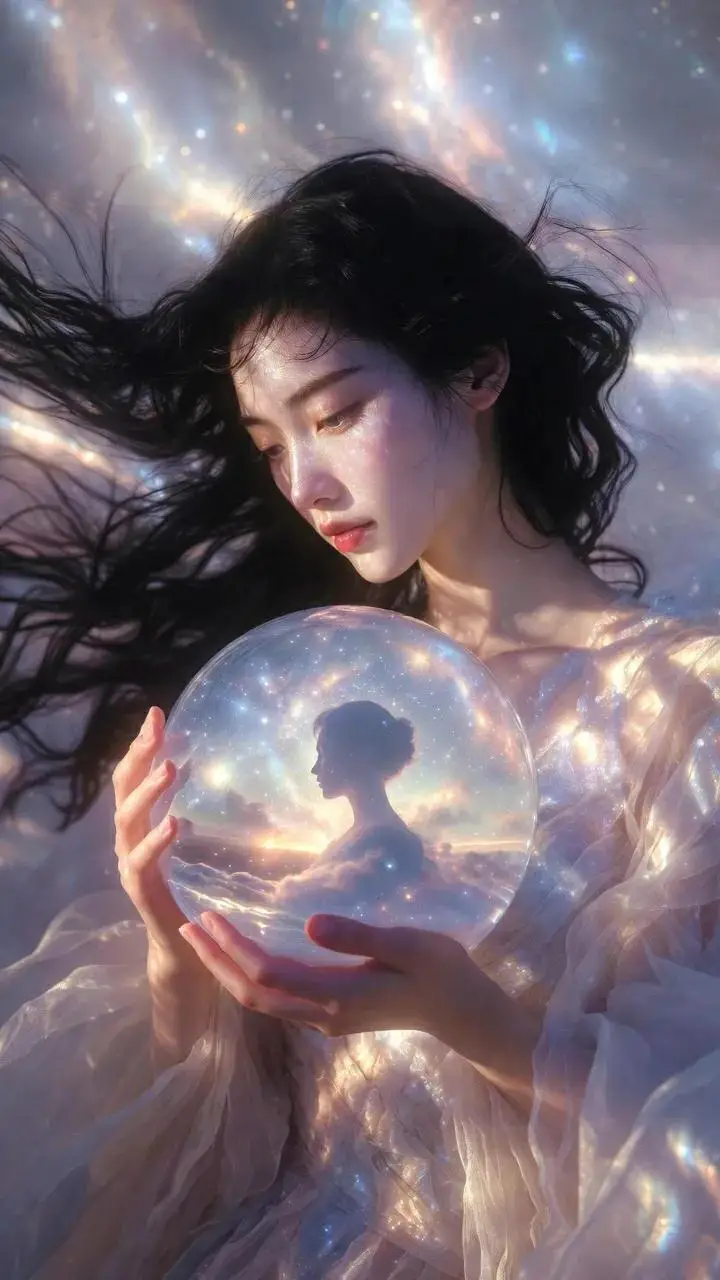 Preview of Ethereal Cinematic Fashion Portrait Prompt